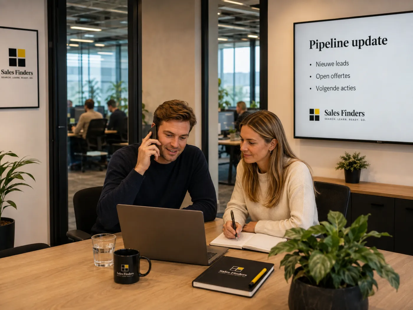 Offerte opvolgen: het ritme dat deals binnenhaalt Verkoper volgt offertes op met de pijplijn erbij, bij het artikel Offerte opvolgen: het ritme dat deals binnenhaalt
